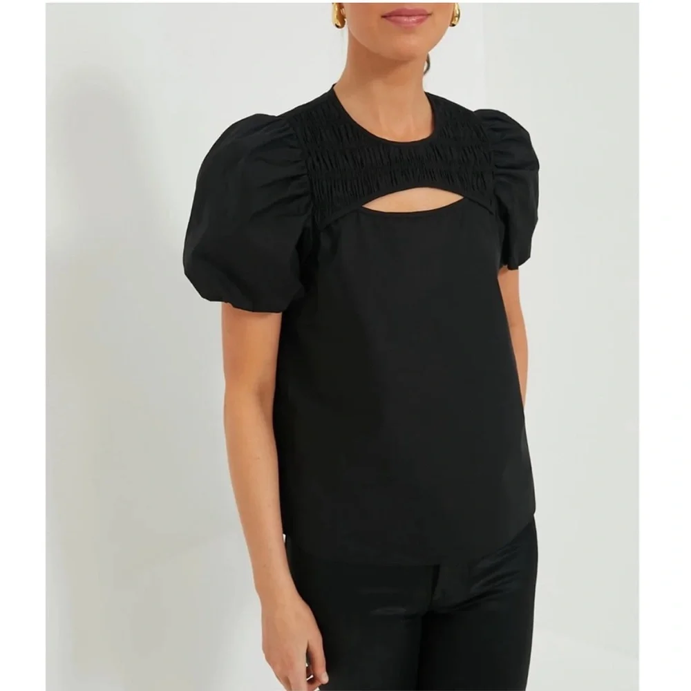 HYACINTH HOUSE Black Birdie Blouse